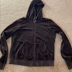 Juicy Couture Dark Brown Velour Jacket
